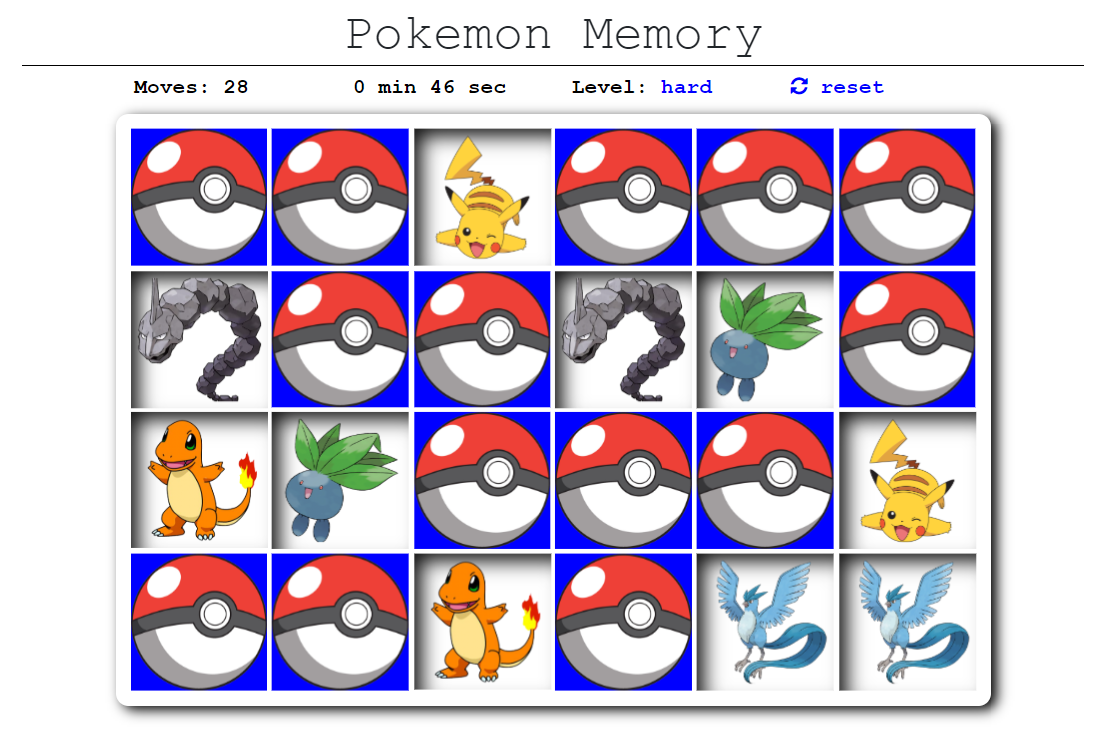 pokemon memory